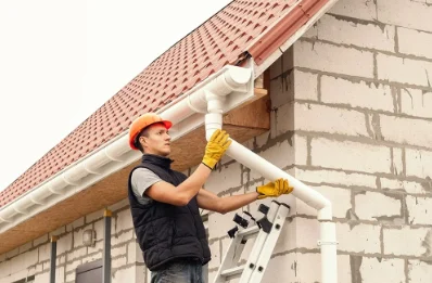Pose et remplacement de gouttières à Boismont